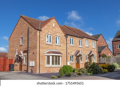 New build english terraced house - Shutterstock ID 1751495651