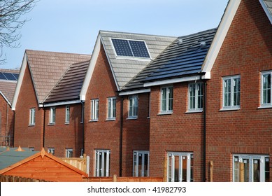 New Build House's With Solar Panels.