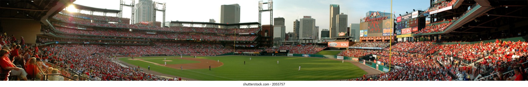 The New Busch Stadium Home Of The Saint Louis Cardinals (Panoramic View Stitched From Six Images)