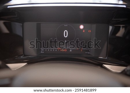 A new car contol panel