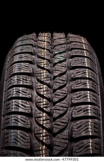 New car tire close
up