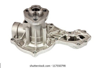 New Car Water Pump Isolated With Clipping Path