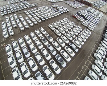 New Cars In Koper Port Waiting For Shiping.