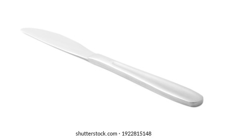 New Clean Shiny Knife Isolated On White