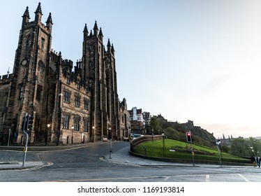 New College University Of Edinburgh On A Summer Day