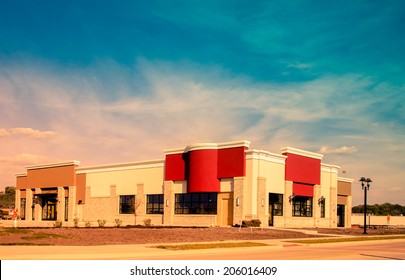 New Commercial, Retail And Office Space Available For Sale Or Lease. Strip Mall. Commercial Offices. Instagram Style Processing