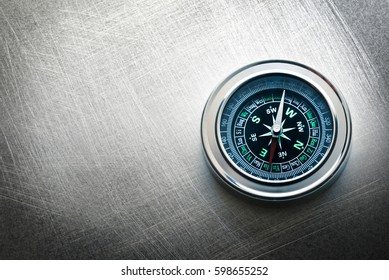 New compass in closeup as single object