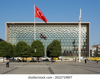 New Atatürk Cultural Center AKM, Which Was Demolished And Rebuilt, Is A Multi-purpose Culture And Art Center Located In Taksim Square. Turkey Istanbul Beyoglu Taksim Square 30 July 2021