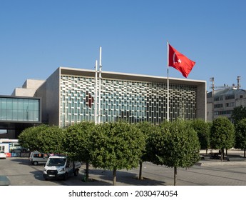 New Atatürk Cultural Center AKM, Which Was Demolished And Rebuilt, Is A Multi-purpose Culture And Art Center Located In Taksim Square. Turkey Istanbul Beyoglu Taksim Square 30 July 2021