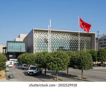 New Atatürk Cultural Center AKM, Which Was Demolished And Rebuilt, Is A Multi-purpose Culture And Art Center Located In Taksim Square. Turkey Istanbul Beyoglu Taksim Square 30 July 2021