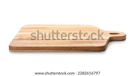 New cutting board isolated on white background