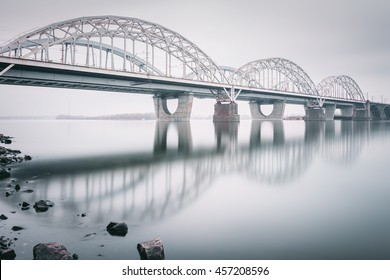 New Darnytskyi Bridge, Kiev, Ukraine