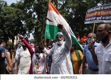 New Delhi - 09/21/2020 - Delhi Congress Workers Protesting Against Agriculture Related Reform Bills In New Delhi, India.