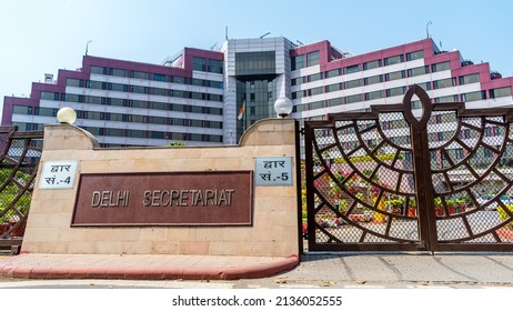 New Delhi - 15 Mar, 2022 - Newly Inaugurated Building Of Delhi Secretariat Managed By Government Of National Capital Territory Of Delhi