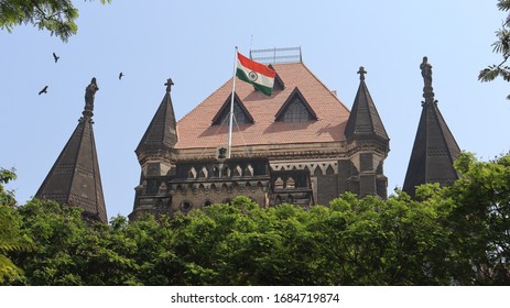 New Delhi, Delhi/India- March 27 2020: Indian National Flag Hoisted On The Top Of A Central Government Building.