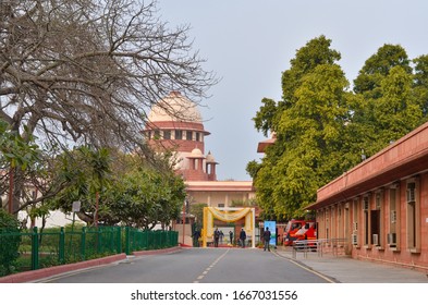 New Delhi, India, 2020. The Supreme Court Of India Is A Symbol Of Justice, Highest Judicial And Constitutional Court Under The Constitution Of India, Court, With The Power Of Judicial Review.