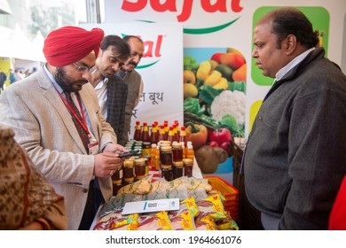 New Delhi, India- December 30 2016: Safal Food Counter Selling Product Throw Digital Payment, During Digi Dhan Mela Organized By Government Of India To Promote Digital Payment Methods, 