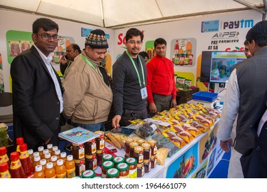 New Delhi, India- December 30 2016: Safal Food Counter Selling Product Throw Digital Payment, During Digi Dhan Mela Organized By Government Of India To Promote Digital Payment Methods, 