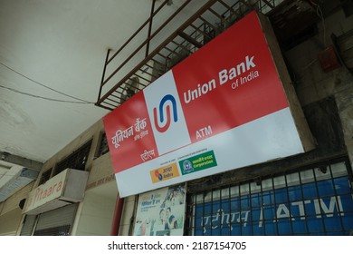 New Delhi, India July 2022 : Delhi Branch Of Union Bank Provides Retail Banking Services.