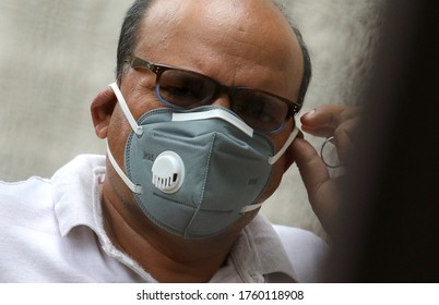 New Delhi, India, June 20, 2020:  Health Worker Takes A Sample Of A Young Woman For COVID-19 Ag Rapid Antigen Test At Govt School.