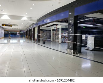 New Delhi, India - March 29, 2020: Inside The Empty DEL Indira Gandhi International Airport, During The Coronavirus COVID-19 Pandemic Lockdown. Ban On International And Domestic Flights