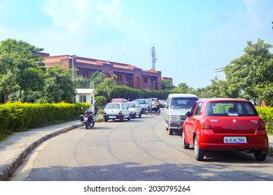 New Delhi, India- Sep 1 2019: Campus Building Of The Indira Gandhi National Open University (IGNOU), Central Open Learning University Located At Maidan Garhi, New Delhi, India