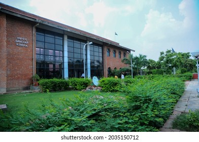 New Delhi, India- Sep 1 2019: University Campus Building Of The Indira Gandhi National Open University (IGNOU), Central Open Learning University Located At Maidan Garhi, New Delhi, India