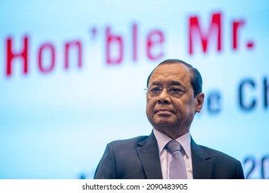 New Delhi, India-Aug 13 2019: Chief Justice Of India, Ranjan Gogoi Clicked During Government Event In Vigyan Bhavan.