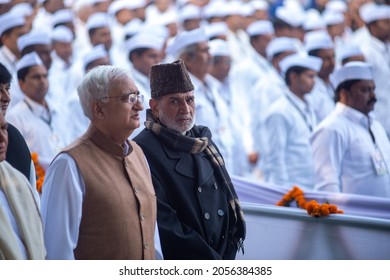 New Delhi, India-Dec 18 2016: Congress Leader Salman Khurshid And Sajjan Kumar During The Foundation Day Of Congress Party At All India Congress Committee (AICC) Headquarter In New Delhi.