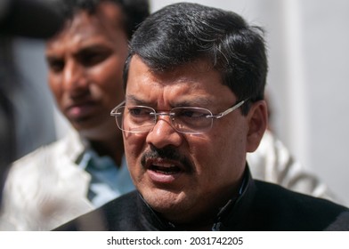 New Delhi, India-March 7 2012: Mukul Wasnik General Secretary Of All India Congress Committee , Congress Leader At Party Office In New Delhi.