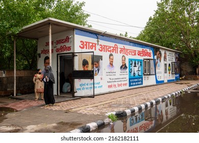 New Delhi, India-May 23 2022: Aam Aadmi Mohalla Or Community Clinics In Delhi, India Aims To Provide Basic Health Services To Underserved Population In Urban Settings