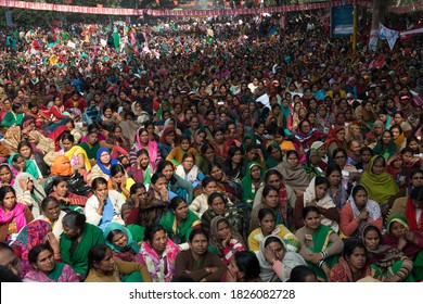 New Delhi/India -Feb 15 2016:  Anganwadi  Workers Protest Against Centre Government At Jantar Mantar