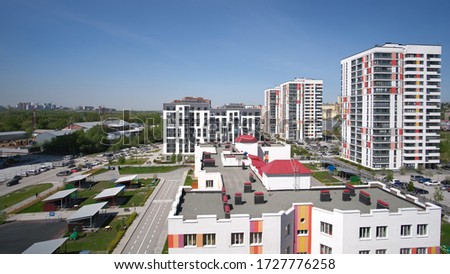 Similar – Image, Stock Photo Panorama prefabricated building