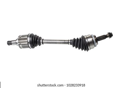 New Drive Shaft On A White Background