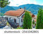 New East Orthodox chapel in Bulgarian Rhodopes mountain by Krichim-Devin road at Vacha lake shore,September 5th 2014