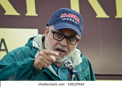 NEW EGYPT, NEW JERSEY/USA  OCTOBER 12: Radio Talk Show Host And Best Selling Author Mark Levin At The Tea Party Rally For Steve Lonegan On October 12 2013 In New Egypt New Jersey.