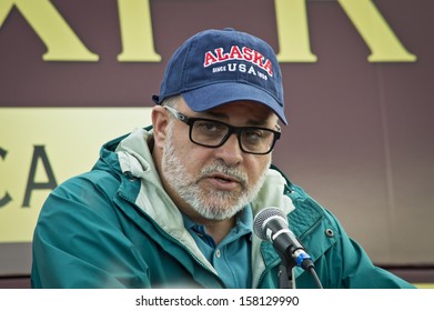 NEW EGYPT, NEW JERSEY/USA  OCTOBER 12: Radio Talk Show Host And Best Selling Author Mark Levin At The Tea Party Rally For Steve Lonegan On October 12 2013 In New Egypt New Jersey.