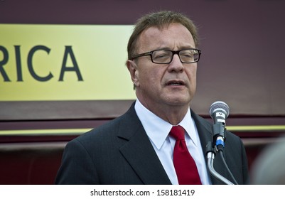 NEW EGYPT, NEW JERSEY/USA OCTOBER 12:  Steve Lonegan Conservative Republican Candidate For The US Senate Campaigns On October 12 2013 In New Egypt New Jersey.