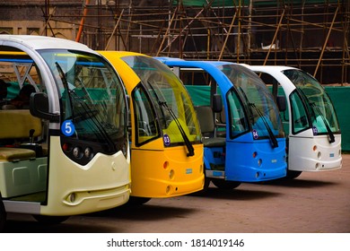 New Electric Mini Buses In Different Beautiful Colors