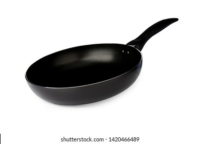 New Empty Frying Pan Isolated On White Background Object Kitchen Cooking Design