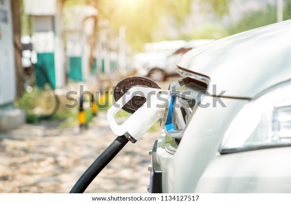 New energy charging\
car