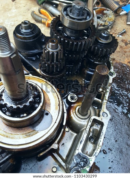 New engine\
cleaning.