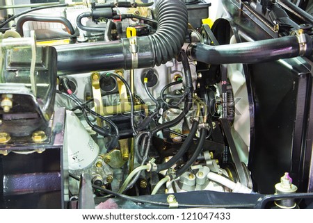 Similar – Truck Engine Motor Components In Car Service Inspection