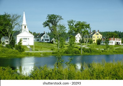 New England Church And Country Side