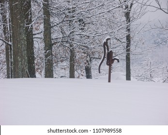 New England Winter Scene From Londonderry, New Hampshire.