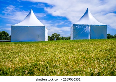 New Entertainment Tent At A Meadow 
