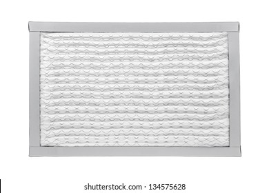 New Furnace Filter Isolated On White Background