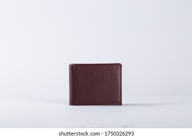 New Genuine Leather Wallet  with grey background