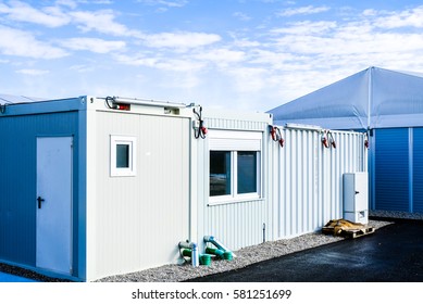 new gray mobile home container