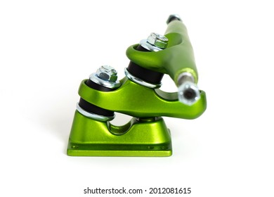 New Green Double Kingpin Truck For Skateboard Surfskate Or Longboard. 